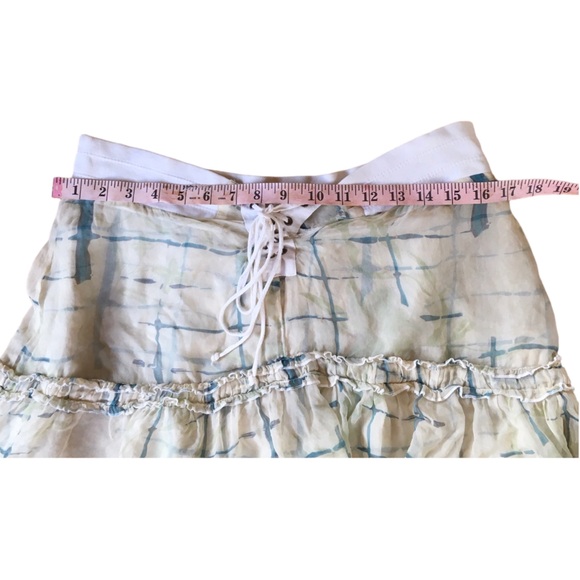 Vintage Ragoon by Da-Nang 100% Silk Tiered Mini Skirt y2k - Picture 11 of 14